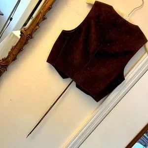 Prada | Accessories | Prada Lace Down Vest Rare Suede  display picture 2